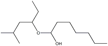 Heptanal ethylisopentyl acetal Struktur