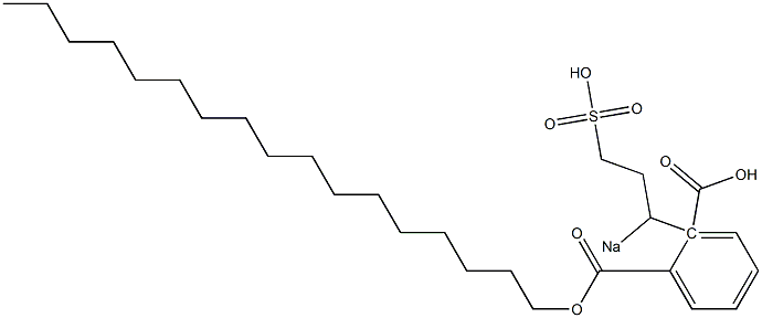 Phthalic acid 1-heptadecyl 2-(1-sodiosulfopropyl) ester Struktur