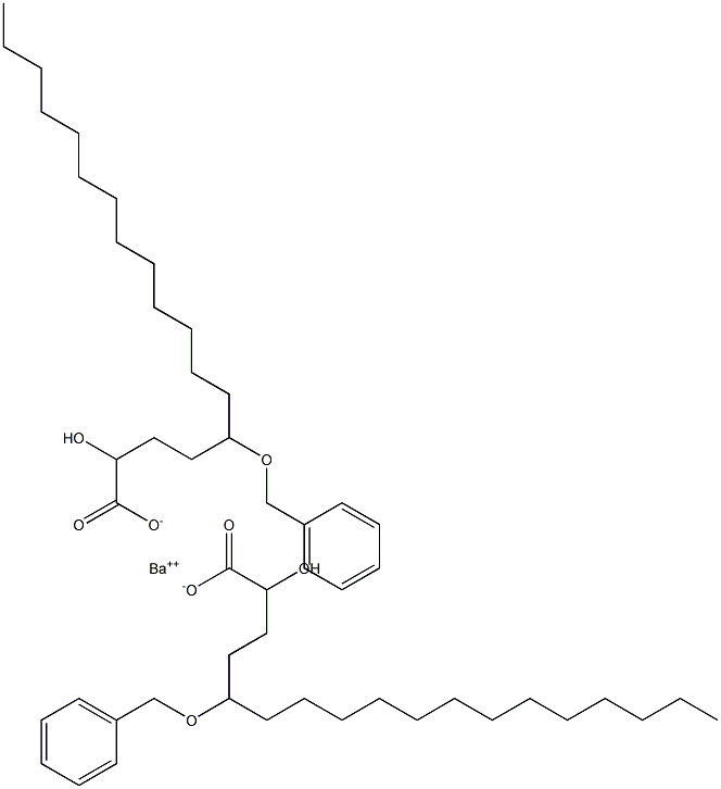 Bis(5-benzyloxy-2-hydroxystearic acid)barium salt Struktur