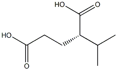 [S,(+)]-2-Isopropylglutaric acid Struktur