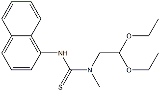 1-(2,2-Diethoxyethyl)-1-methyl-3-(1-naphtyl)thiourea Struktur