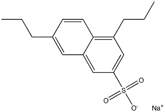 4,7-Dipropyl-2-naphthalenesulfonic acid sodium salt Struktur