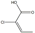 (E)-2-Chloro-2-butenoic acid Struktur