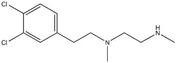 2-(3,4-Dichlorophenyl)-N-(2-methylaminoethyl)-N-methylethanamine Struktur