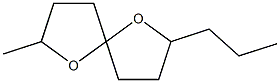 2-Methyl-7-propyl-1,6-dioxaspiro[4.4]nonane Struktur