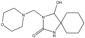 3-Morpholinomethyl-4-hydroxy-2-oxo-1,3-diazaspiro[4.5]decane Struktur