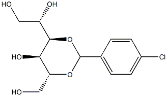 3-O,5-O-(4-Chlorobenzylidene)-D-glucitol Struktur