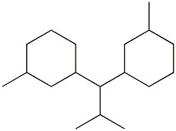 1,1-Bis(3-methylcyclohexyl)-2-methylpropane Struktur