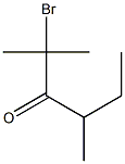 2,4-Dimethyl-2-bromo-3-hexanone Struktur