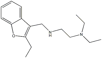 N,N-Diethyl-N'-[(2-ethyl-3-benzofuranyl)methyl]ethylenediamine Struktur