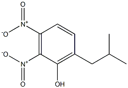 6-Isobutyl-2,3-dinitrophenol Struktur