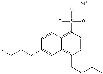 4,6-Dibutyl-1-naphthalenesulfonic acid sodium salt Struktur