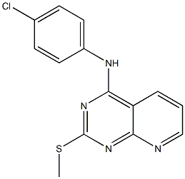 4-[4-Chloroanilino]-2-(methylthio)pyrido[2,3-d]pyrimidine Struktur