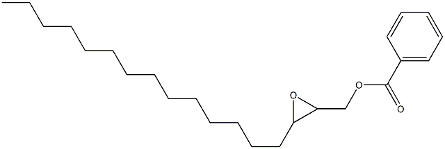 Benzoic acid 2,3-epoxyheptadecan-1-yl ester Struktur