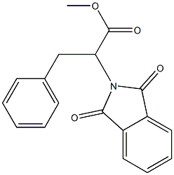 Methyl 3-phenyl-2-phthalimidopropionate Struktur