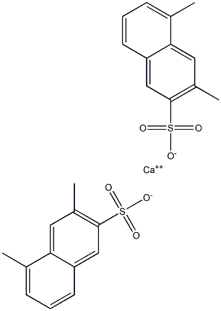 Bis(3,5-dimethyl-2-naphthalenesulfonic acid)calcium salt Struktur