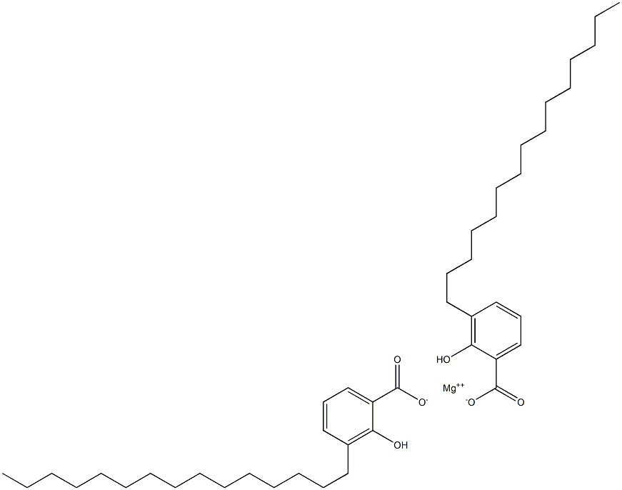 Bis(3-pentadecylsalicylic acid)magnesium salt Struktur