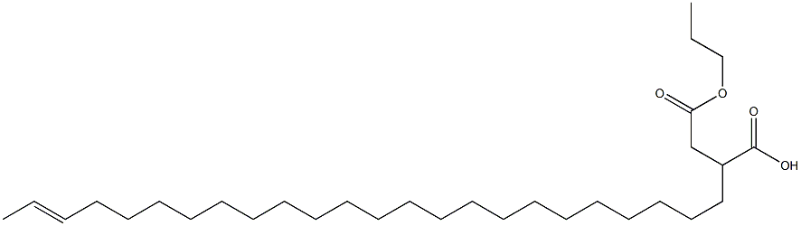 2-(22-Tetracosenyl)succinic acid 1-hydrogen 4-propyl ester Struktur