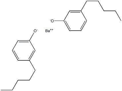 Barium bis(3-pentylphenolate) Struktur