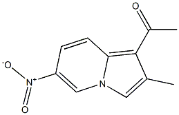 1-Acetyl-2-methyl-6-nitroindolizine Struktur