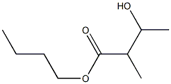 3-Hydroxy-2-methylbutyric acid butyl ester Struktur