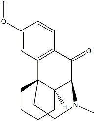 (9S,13S,14S)-3-Methoxy-17-methylmorphinan-10-one Struktur