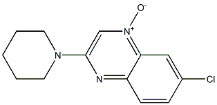 6-Chloro-2-piperidinoquinoxaline 4-oxide Struktur