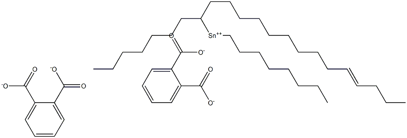 Bis[phthalic acid 1-(10-tetradecenyl)]dioctyltin(IV) salt Struktur