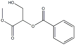 (-)-2-O-Benzoyl-D-glyceric acid methyl ester Struktur