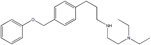 N,N-Diethyl-N'-[3-[p-(phenoxymethyl)phenyl]propyl]ethylenediamine Struktur