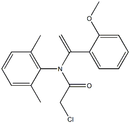 N-[1-(2-Methoxyphenyl)vinyl]-N-(2,6-dimethylphenyl)-2-chloroacetamide Struktur