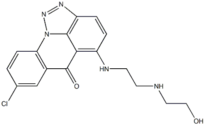 5-[2-(2-Hydroxyethylamino)ethylamino]-8-chloro-6H-[1,2,3]triazolo[4,5,1-de]acridin-6-one Struktur