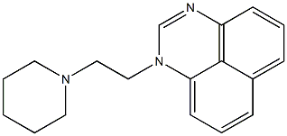 1-(2-Piperidinoethyl)-1H-perimidine Struktur