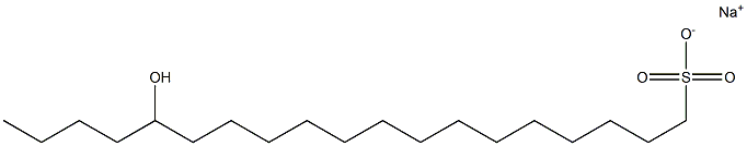 15-Hydroxynonadecane-1-sulfonic acid sodium salt Struktur