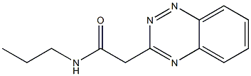 N-Propyl-1,2,4-benzotriazine-3-acetamide Struktur