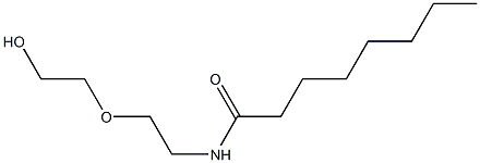 N-(5-Hydroxy-3-oxapentan-1-yl)octanamide Struktur