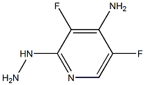 3,5-Difluoro-2-hydrazino-pyridin-4-ylamine Struktur