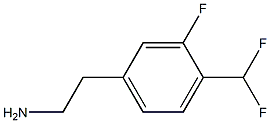 BENZENEETHANAMINE, 4-(DIFLUOROMETHYL)-3-FLUORO- Struktur