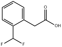 BENZENEACETIC ACID, 2-(DIFLUOROMETHYL)- Struktur