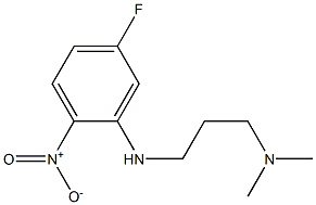 N1-(5-FLUORO-2-NITROPHENYL)-N3,N3-DIMETHYLPROPANE-1,3-DIAMINE Struktur