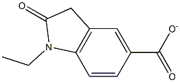 Ethyloxindole-5-carboxylate Struktur