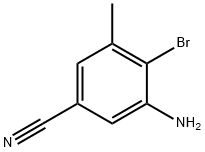 3-AMINO-4-BROMO-5-METHYLBENZONITRILE Struktur