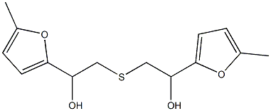 2-[2-HYDROXY-2-(5-METHYL-FURAN-2-YL)-ETHYLSULFANYL]-1-(5-METHYL-FURAN-2-YL)-ETHANOL Struktur