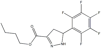 BUTYL 5-(PERFLUOROPHENYL)-4,5-DIHYDRO-1H-PYRAZOLE-3-CARBOXYLATE Struktur