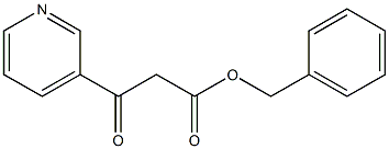 BETA-OXO-3-PYRIDINEPROPANOIC ACID PHENYLMETHYL ESTER Struktur