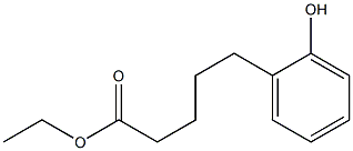 ethyl 5-(2-hydroxyphenyl)pentanoate Struktur