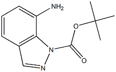 1-Boc-7-aminoindazole Struktur