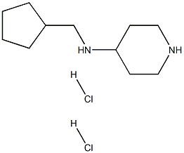 1-Cyclopentylmethyl-piperidin-4-ylaminedihydrochloride Struktur