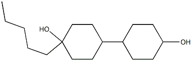 4-pentylbi(cyclohexan)-4-ol Struktur