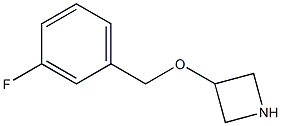 3-[(3-Fluorobenzyl)oxy]azetidine Struktur